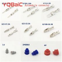 50/100/200 szt. Tyco1.5 3.5 6.3mm samochodowe łączniki samochodowe zacisk kablowy 926965-1 nieizolowane zaciski żeńskie