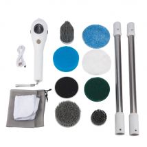 Elektrische Reinigungs bürste 8 in 1 multifunktion ale kabellose drehbare Haushalts reinigungs bürste für Badezimmer Küchen fenster Toilette