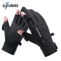 GTUBIKE Winter Warm Touch Screen Gloves Outdoor Windproof Waterproof Cold-proof Gloves Men Driving Cycling Fishing Ski Gloves