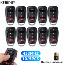 10PCS 5PCS Drahtlose RF 433mhz Fernbedienung Kopieren Code Garage Tür Tor Duplizierer 433 Mhz Schlüssel fernöffner