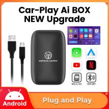 Samochodowy Ai Box podłączony do bezprzewodowego CarPlay Android Auto dla Netflix TV YouTube dla Ford Toyota Volvo Ford Opel Skoda Hyundai