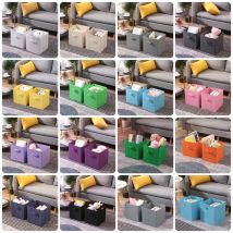 BonChoice Foldable Storage Cubes Boxes Pack of 4 for Home Organization, Fabric Wardrobe Storage Box