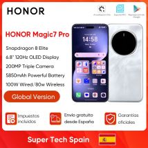 Oryginalny Honor Magic 7 Pro Snapdragon 8 z systemem Android 15.0 Dual Sim 6.8 "Oed 120HZ 100W szybkie ładowanie 200MP