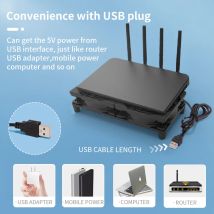 Leiser Lüfter mit USB-Schnittstelle, verwendet für Router Rack DIY, Modemempfänger, Audio-Video-Netzwerkschrank-Server-Kühlprojekt, La