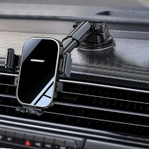 Universelle Armaturenbrett-Clip-Autotelefonhalterung, verstellbare Autohalterung für Smartphones, sicherer Clip-on-Ständer für Navigationszubehör