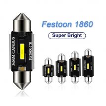 2x Lampadine LED C5W CSP 1860 Canbus 41mm 39mm 36mm 31mm Luce Festoon C10W LED per Interni Auto, Luce di Lettura e Plafoniera