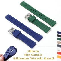 18mm für Casio F91W Uhrenarmbänder Silikon Uhr Band Ersetzen Elektronische Handgelenk BlueSports Straps Für F84 Männer Frauen Armband