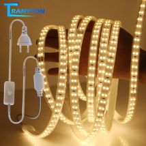 Taśma LED 220V SMD 2835 elastyczna IP67 wodoodporna taśma LED 180LED/m wstążka do salonu 2M 3M 5M 8M 10M 15M 20M