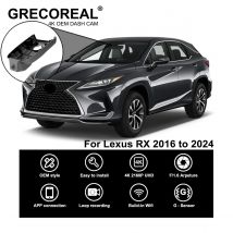GRECOREAL 4K Dash Cam vorne und hinten 2160P WiFi Auto Dual Dashcam APP Steuerung einfache Installation Plug Play kompatibel mit Lexus RX