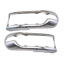 Car Front Lamp Upgrade Chrome Silver Head Lamp Cover For Toyota FJ Cruiser J15 2005-2018 Protective Cover Cars Accessories