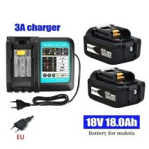 2025 NEU + Ladegerät BL1860 wiederaufladbare Batterien 18 V 18000 mAh Lithium-Ionen für Makita 18 V Akku 18 Ah BL1850 BL1860B LXT400