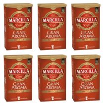 Café Marcilla Gran aroma mezcla Pack de 6 x 250 g