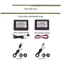 Accessori di ricambio per parti di luci ambientali a LED per auto con striscia acrilica 18 in 1 RGB 64 colori (4 fili 4 pin)