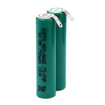 HSY-AAA0.75-PHP per batterie per rasoio elettrico PHILIPS Batteria SUPPO 2.4V 750mAh Ni-MH