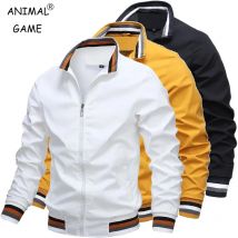 Neue männer Stehen Kragen Zipper Jacke Casual Outdoor Wasserdichte Sweatwear Jogging Bomber Mantel Windjacke Jacke für Männer