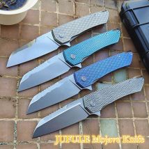 JUFULE Mojave Titan-Griff Keramiklager Küchenwerkzeug Taschen-EDC-Werkzeug Fisch-Jagd-Wander-Camping 154CM Outdoor-Klappmesser