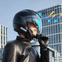 3C-zertifizierter Motorrad-Bluetooth-Helm 3/4 Halbhelm Herren- und Damen-Motorradhelme