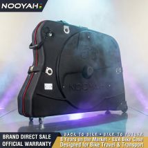 NOOYAH Bike Travel Case EVA Bike Bag for Transport Bicycle EVA Hardshell Bike Accessories Air Transport Bike Round Trip Suitcase