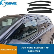 4PCS Auto Wind Schild Wetterschutz Fenster Visier Für Ford Everest T9 2023 2024 Seite Fenster Vent Deflektoren Sonne Regen wind Wachen