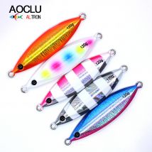 AOCLU Japan Qualität Langsam Metall Jig 5g 15g 40g 80g 120g Harten Köder Sinking Stick angeln Lockt Reflektierende Hologramm Leuchtende UV