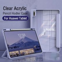 Custodia in acrilico trasparente per Huawei Matepad Air 11.5 2023 11 10.4 Pro 11 10.8 Custodia per matita per Honor pad V6 V7 Custodie da 10.4 pollici