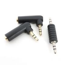 3,5 jack Rechtwinklig männlich Weiblich auf 3,5mm 3/4Pole Stecker Audio Stecker Stereo Stecker L Form Jack Adapter 1 stücke a
