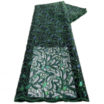 Französischer Luxus-Pailletten-Mesh-Spitzenstoff, bestickt, 2024, hochwertiger afrikanischer Spitzenstoff, Hochzeitskleider für Frauen, Nähen