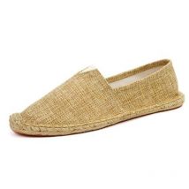 ORCHA LISA New Black Retro Vintage Ladies Womens Casual Espadrilles Shoes for Female Larger Size Breathable