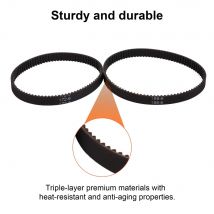 3D Parti Della Stampante GT2 6 millimetri Anello Chiuso di Gomma Cinghia di Distribuzione 132 134 136 138 140 142 144 146 148 150 152 154 156 158 160 millimetri 2GT 1pcs