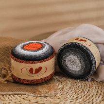 Regenbogen hand gewebtes Wollgarn Ölgemälde Farbverlauf Wollgarn DIY Häkel mütze Schal Pullover Hands trick garn