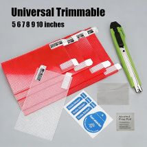 Pellicola protettiva universale per schermo 2PC da 5/6/7/8/9/10 pollici per smartphone Tablet GPS Pellicola protettiva antipolvere antigraffio