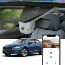 Kamera samochodowa FITCAMX 4K do Skody Octavia 4 IV 2020-2023, połączenie WIFI, kontrola aplikacji, projekt OEM, nagrywanie w pętli