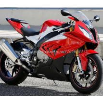 4Gifts Neues ABS-Motorradverkleidungsset passend für BMW S1000RR 2015 2016 15 16 Karosserieset Custom Rot Schwarz Weiß