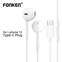 USB C Musik Earpbuds Typ C Kabelgebundene Kopfhörer für Apple iPhone 15 Pro Max In-Ear mit Mikrofon für Samsung Onepuls Xiaomi Redmi Huawei