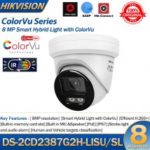 Kamera IP Hikvision 8MP DS-2CD2387G2H-LISU/SL 4MP DS-2CD2347G2H-LISU/SL Inteligentne światło hybrydowe ColorVu Wieża Wbudowane 2-kierunkowe audio