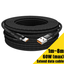 Przedłużacz USB Typu-C 3M 5M 8-Metrowy Kabel Szybkiego Ładowania Micro USB Android Do Telefonów Huawei Xiaomi Vivo Oppo I Leeco