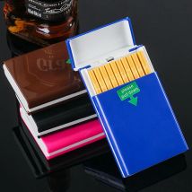 Dame lange Zigaretten schachtel Etui Halter schlanke Zigaretten etui Box Abdeckung Kunststoff dünne Zigaretten etui Box Tabak Aufbewahrung sbox Fall Geschenk