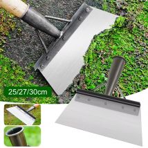 Pala per la pulizia delle erbacce in metallo da 30cm pala per sbrinamento in acciaio inossidabile pala da giardino multifunzionale per esterni