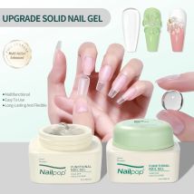 Nailpop Fester Nagelgelkleber zum Aufdrücken der Nägel, starker Klebstoff, transparenter Gelspitzenkleber, UV-Gel, langlebig, keine Beschädigung, 20 g (1/3 Stück)