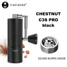 Ręczny młynek do kawy TIMEMORE Chestnut C3S Pro / C3ESP Pro ze składaną korbową tarcą S2C wewnątrz