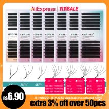 Gemerry YY Shaped Eyelash 3D 4D 5D 6D 8D Premade Fans Eyelash Extension W Shape Brazilian Volume Bloom Lashes Salons Makeup