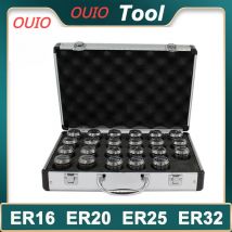 OUIO ER11 ER16 ER20 ER25 ER32 ER40 Zestaw A / AA ER Uchwyt z tuleją sprężynową 0,015 mm 0,008 mm Uchwyt narzędziowy do frezowania CNC Maszyna grawerująca