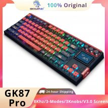 SKYLOONG GK87 Pro tastiera per giochi wireless 8Khz Tastiera meccanica TKL PBT cappello di tastiera sublimato RGB retroilluminato Bluetooth 80% con tastiera a pulsante Hot Switch Spazio separato