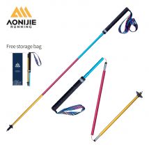 AONIJIE E4201, ligero, plegable, de bloqueo rápido, bastón de senderismo, bastón para correr, fibra de carbono