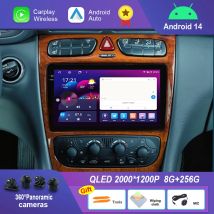 Für Mercedes Benz C Klasse W203 C200 C320 C350 CLK W209 2002-2005 Android 14 Auto Audio Multimedia Player 4G WiFi GPS Navi