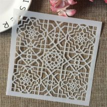 15 cm Geometrie Rahmen DIY Schichtung Schablonen Wand Malerei Sammelalbum Färbung Präge Album Dekorative Vorlage