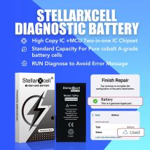 StellarXcell Diagnostic Basic Battery for iP12 13 14 15 Mini Pro Plus Max Compatible No Error Message 100% Healthy Free tool