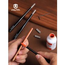 WUTA Replaceable Roller Head Leather Edge Paint Applicator Edge Dye Roller Pen With 2 Spare Rollers DIY Leather Craft Tools