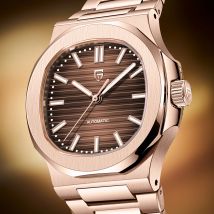 PAGANI DESIGN Orologi da uomo 2025 Nuovo orologio automatico di lusso in oro rosa da uomo Orologio da polso meccanico impermeabile con cristallo di zaffiro da uomo