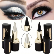 Schwarz/Silber-Eyeliner mit cremiger Textur, 1 Stück, 2 Stück, einfach zu färbender High-Pier-Bleistift, tägliches Make-up-Zubehör für Frauen und